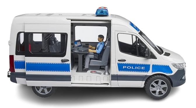 Bruder Mercedes-Benz Sprinter Police Emergency Vehicle with Light & Sound (02683)