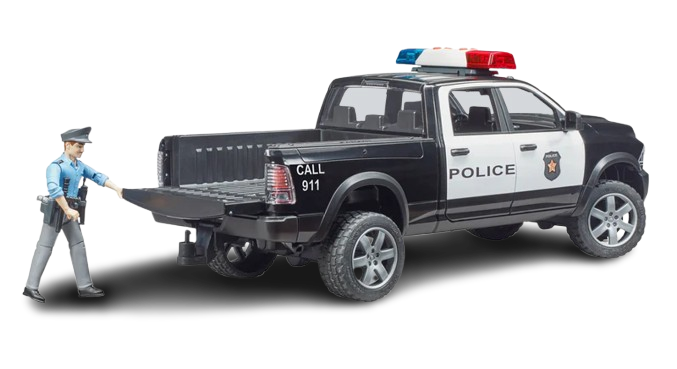 Bruder RAM 2500 Police Pickup with Officer (02505)