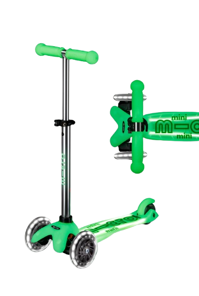 Micro Mini Glow Plus LED Scooter - Icy Lime