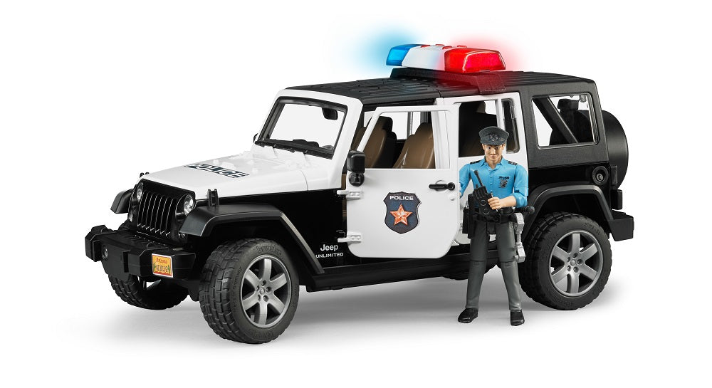 Bruder Jeep Wrangler Unlimited Rubicon Police with Officer (02526) — view 3