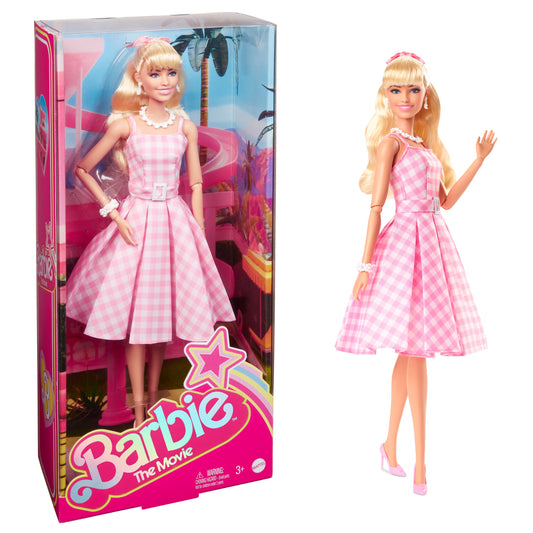 Barbie The Movie Collectible Doll in Pink Gingham Dress (HPJ96)