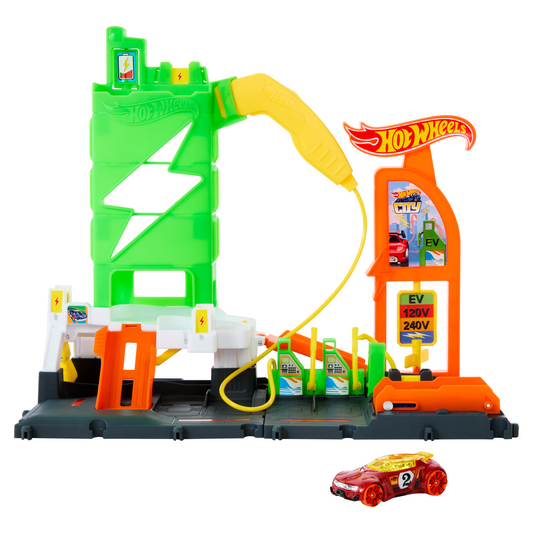 Hot Wheels City Super Recharge Fuel Station Playset (HTN79)