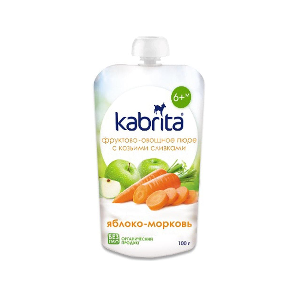 Kabrita Carrot And Apple Puree With Sweet Goat Milk Cream 100 g