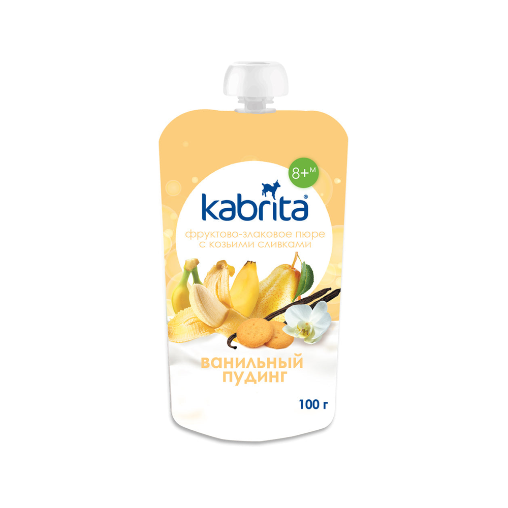 Kabrita Vanilla Pudding With Fruit, Cereal And Goat Cream 100 g