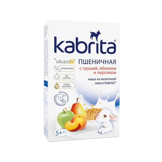 Kabrita Wheat Cereal with Pear, Apple and Peach With Goat Milk 180 g