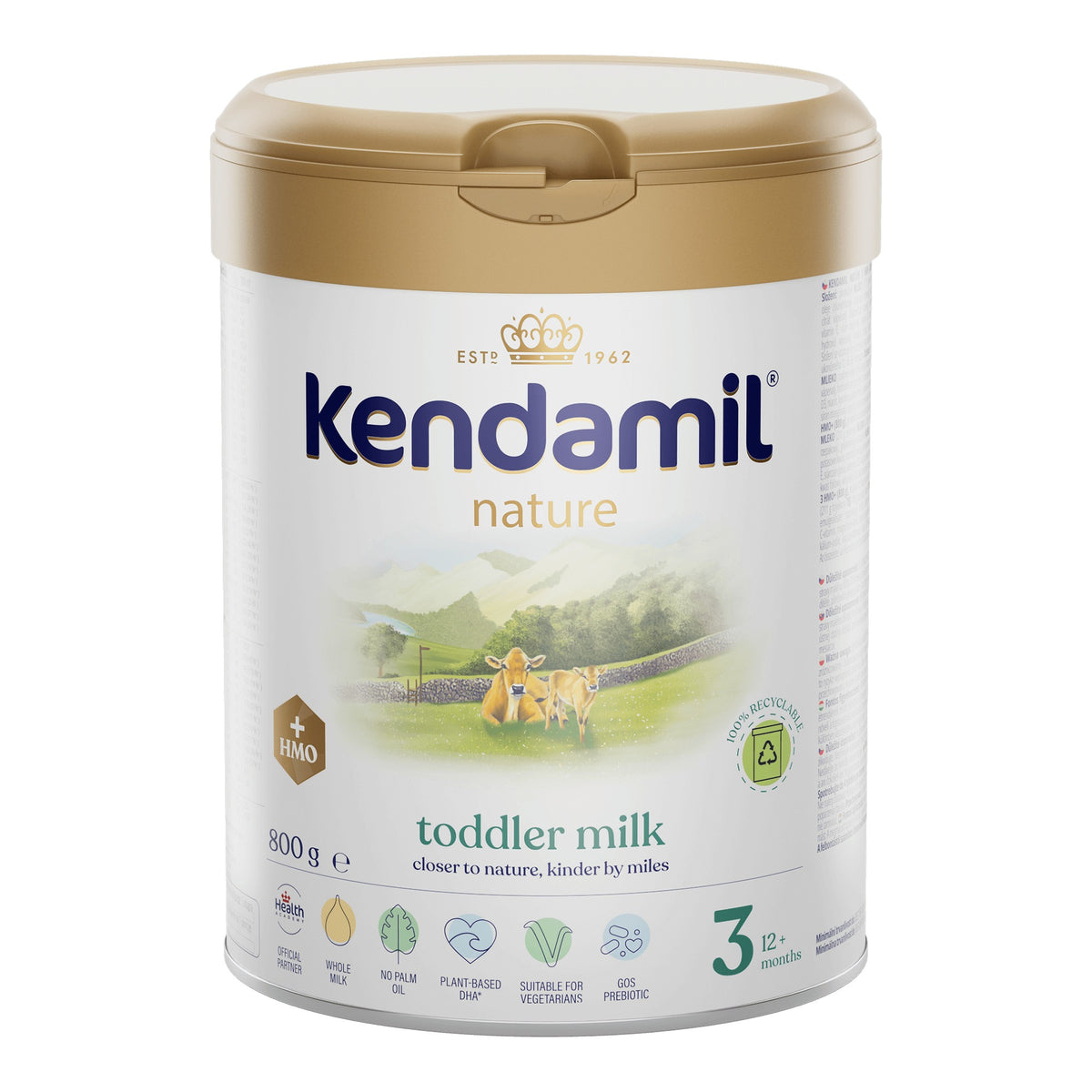 Kendamil Nature 3 HMO+ Toddler Milk 800 g tin