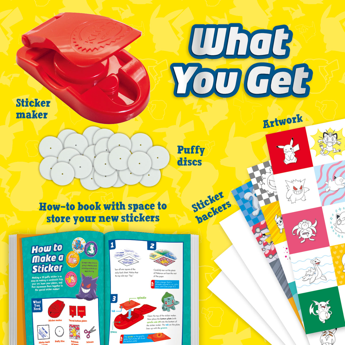 Klutz Pokémon Color-In 3D Puffy Stickers kit