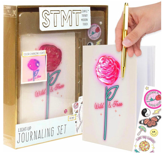 STMT Light-Up Journaling Set — package and journal