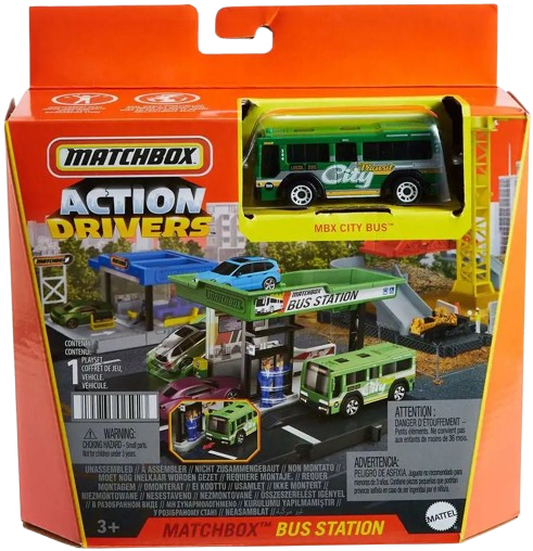 Matchbox Action Drivers Bus Station Playset