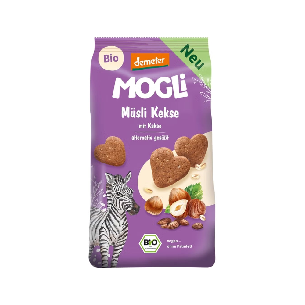 Mogli Organic Cocoa with Muesli Biscuits 125 g