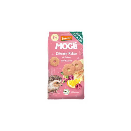 Mogli Organic Lemon Biscuits with Raspberry 125 g