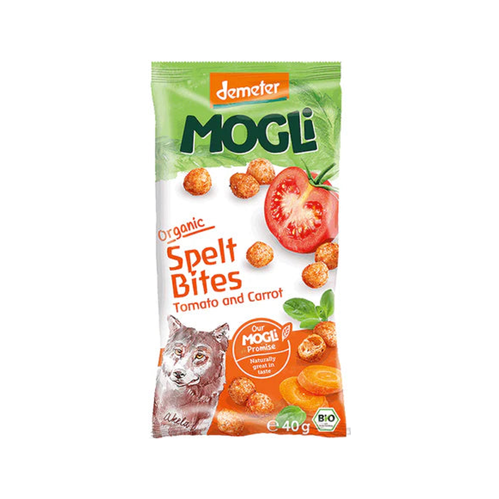 Mogli Organic Spelt Bites Tomato & Carrot 40 g