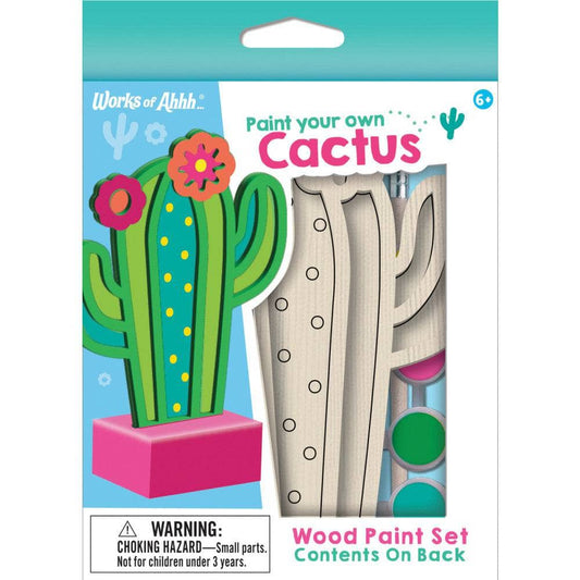 MasterPieces Cactus Wood Craft & Paint Kit (22533)