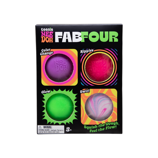 Teenie NeeDoh Fab Four Mini Squish - 4 Pack