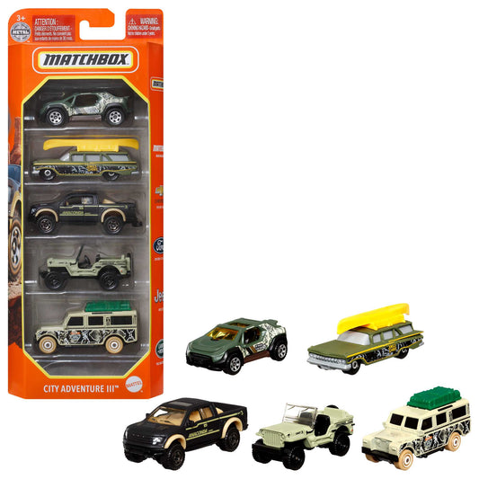 Matchbox 5-Pack of 1:64 Die-Cast Cars - Styles Vary (C1817)