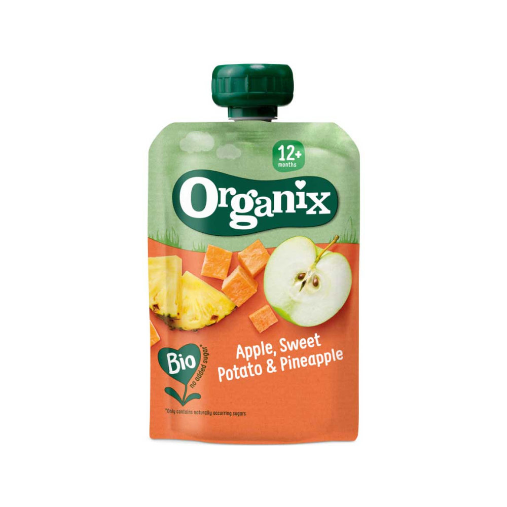 Organix Apple, Sweet Potato & Pineapple Puree 100 g