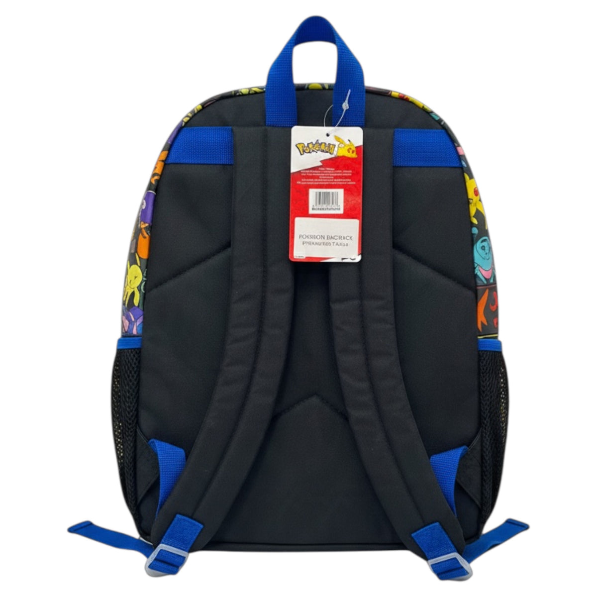 Pokémon Poké Ball Backpack, back with padded adjustable straps