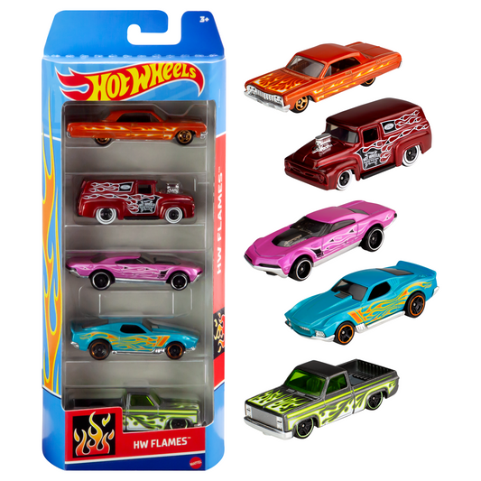 Hot Wheels 5-Pack of 1:64 Die-Cast Cars - Styles Vary (01806)