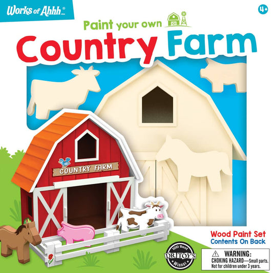 MasterPieces Country Farm Wood Wood Craft & Paint Kit (21902)