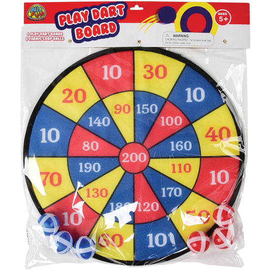 Kid Fun Play Dart Board with 6 Fabric Loop Balls (4955) — package