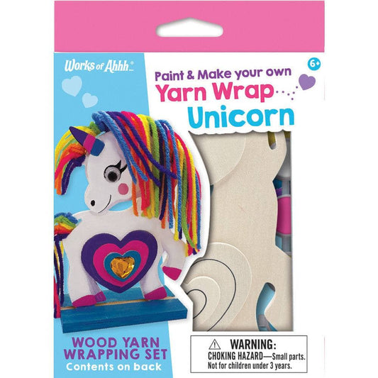 MasterPieces Unicorn - Wood Yarn Wrapping Craft & Paint Kit (22534)