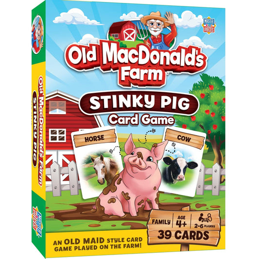 MasterPieces Old MacDonald's Farm - Stinky Pig Card Game (42223)