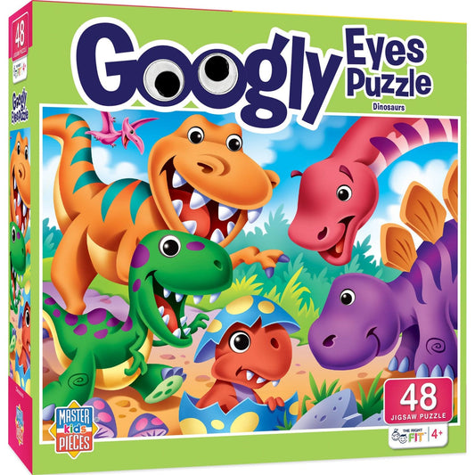 MasterPieces Googly Eyes - Dinosaurs 48 Piece Puzzle (11837.01)